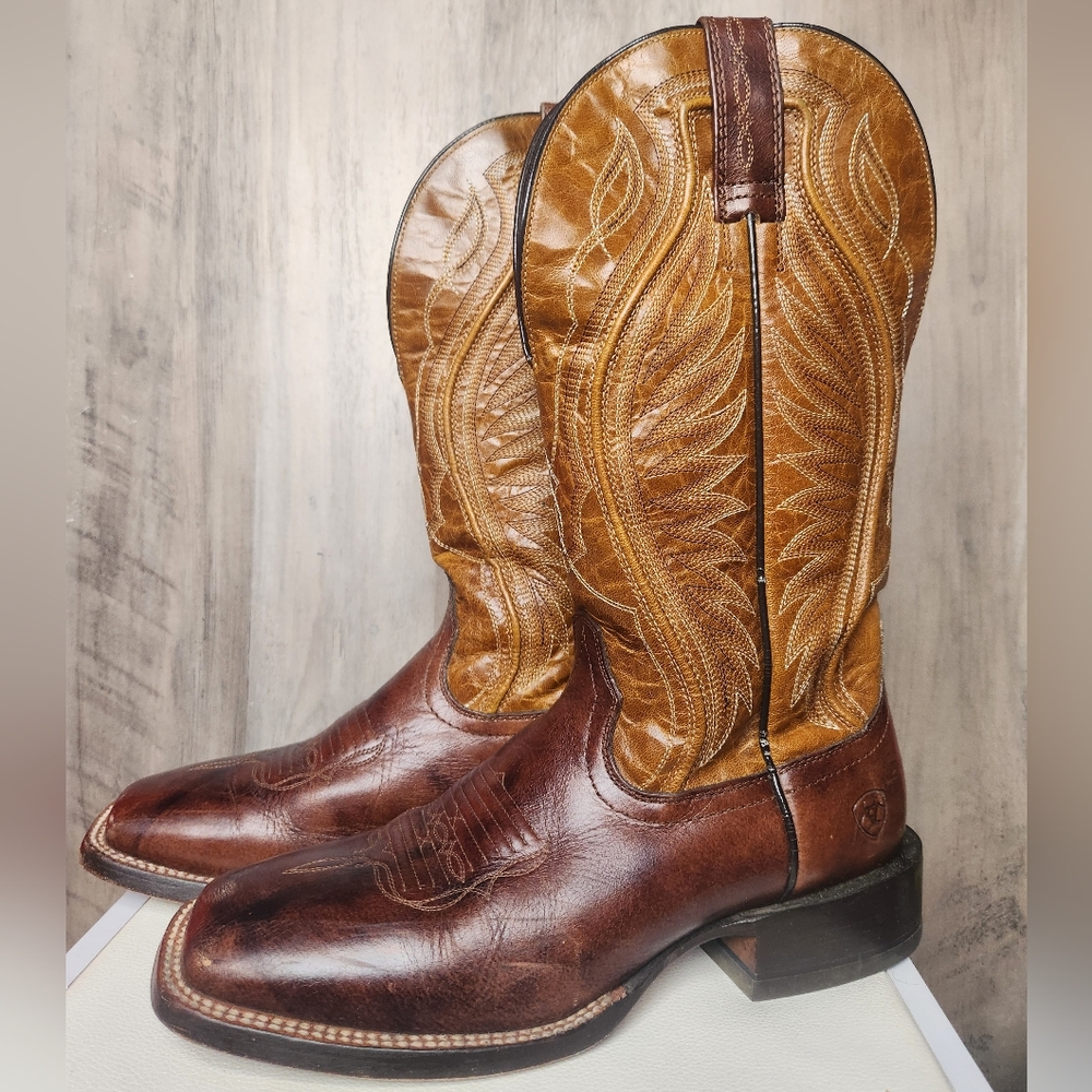 Men's Brown Leather Western Boots
